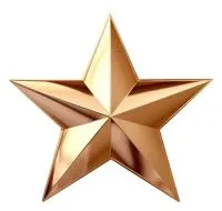 Бронзовая звезда накладка на памятник в Советске Калининградской области (518475)