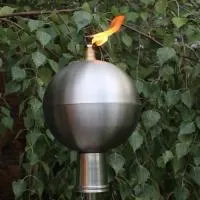 Серебряный шар (197439) производство тики факел садовые факелы ø 120 мм. универсальная  в Советске Калининградской области